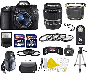 Canon EOS 70D DSLR Camera with 18-55mm Lens & Accessory Bundle