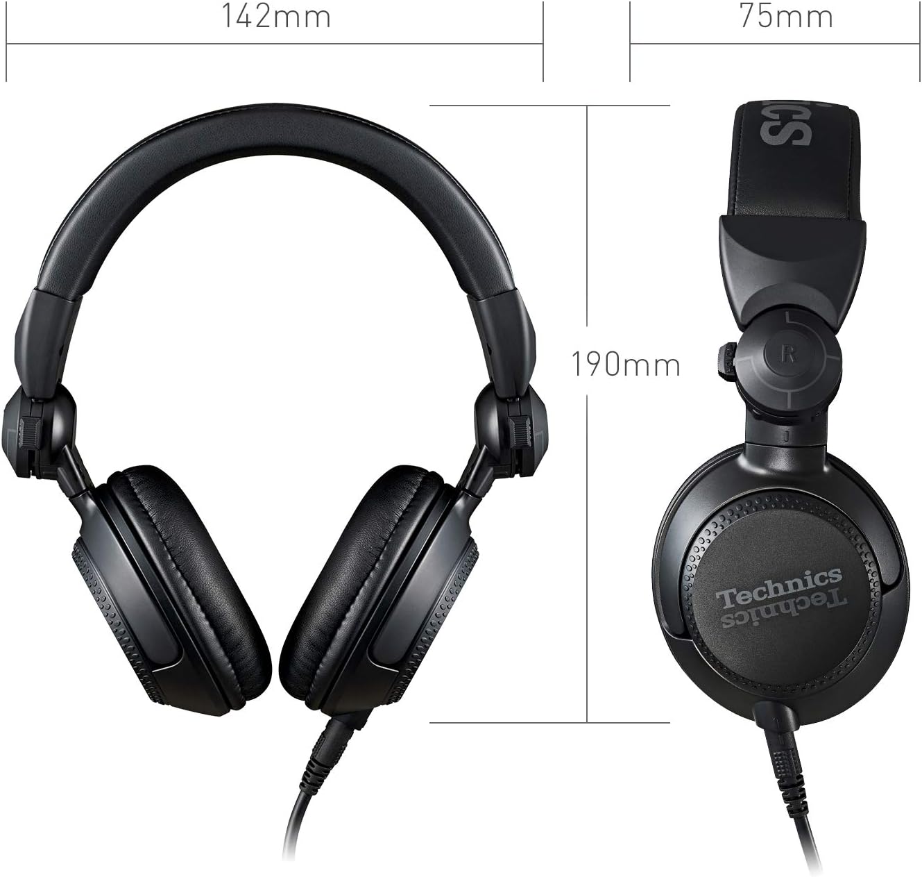 Technics EAH-DJ1200 Professional DJ Headphones Black