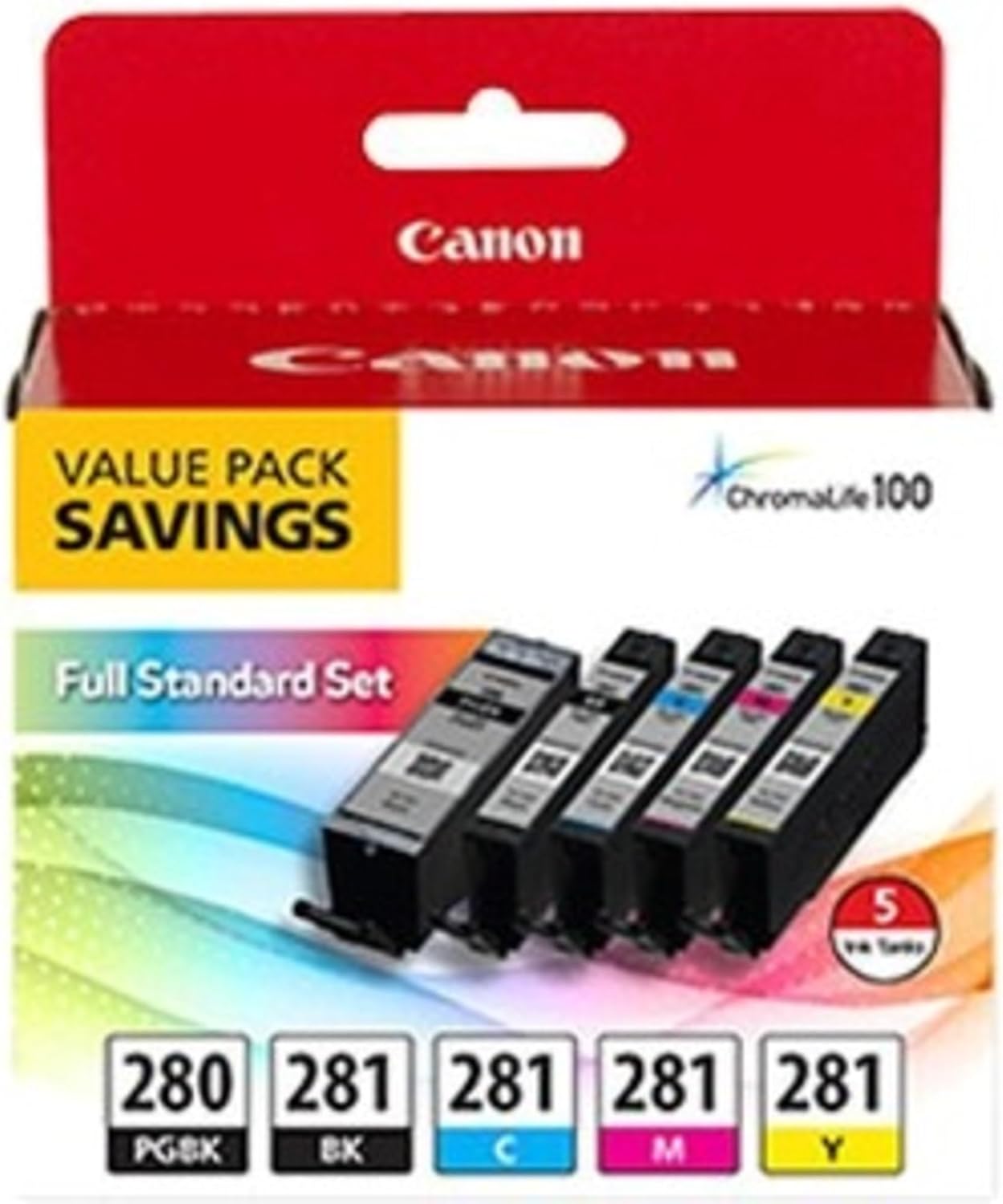 Canon 2075C006 PGI-280/CLI-281 5 Color Ink Pack