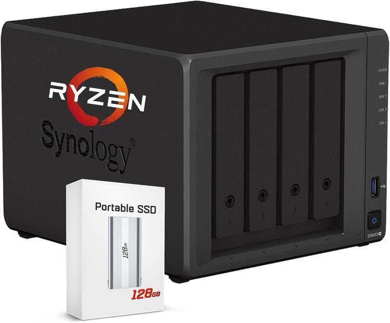 Synology NAS DS923+ 4-Bay AMD Ryzen 2TB NVMe SSD — main product image
