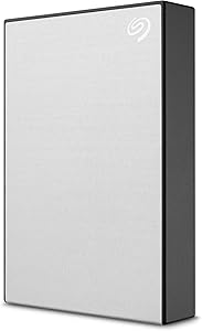 Seagate STKC5000401 One Touch 5TB External HDD - USB 3.0, Silver