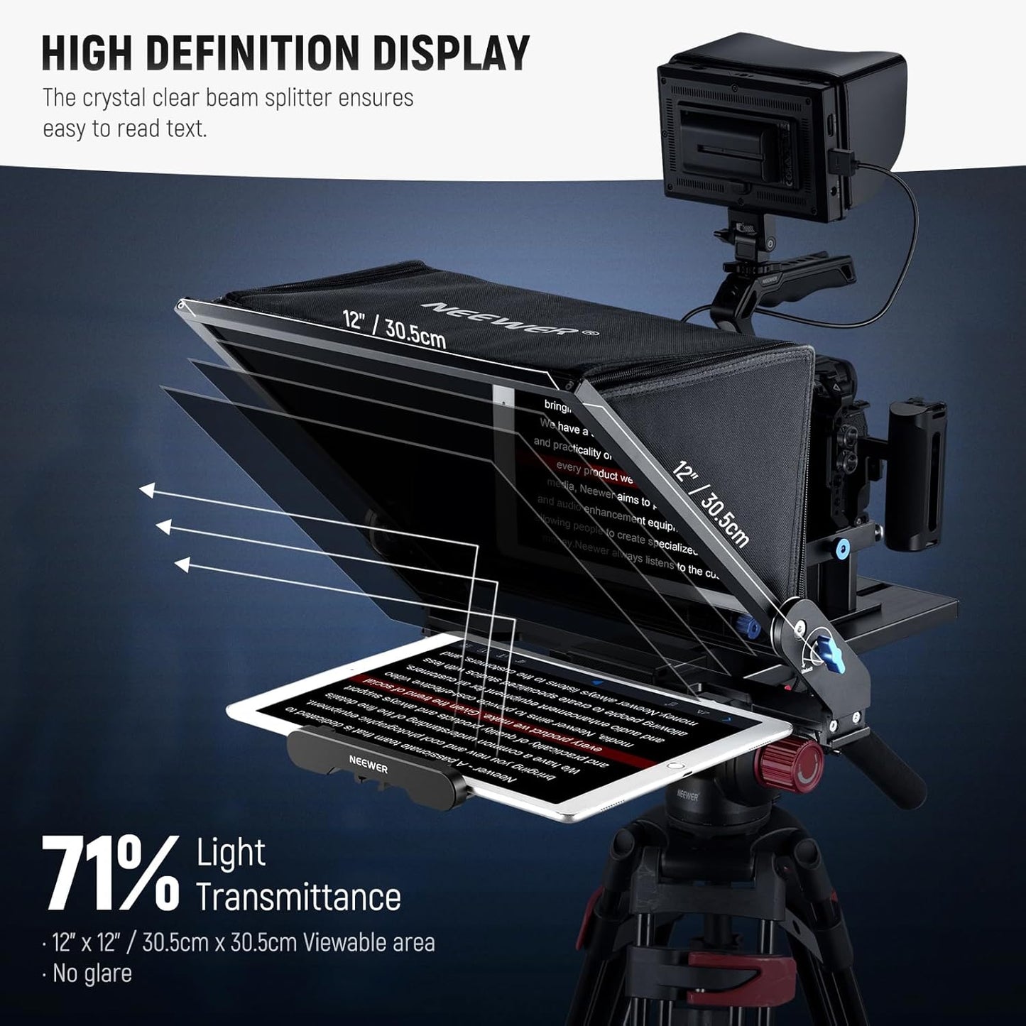 Neewer X17 II 17" Teleprompter with Remote & APP Control