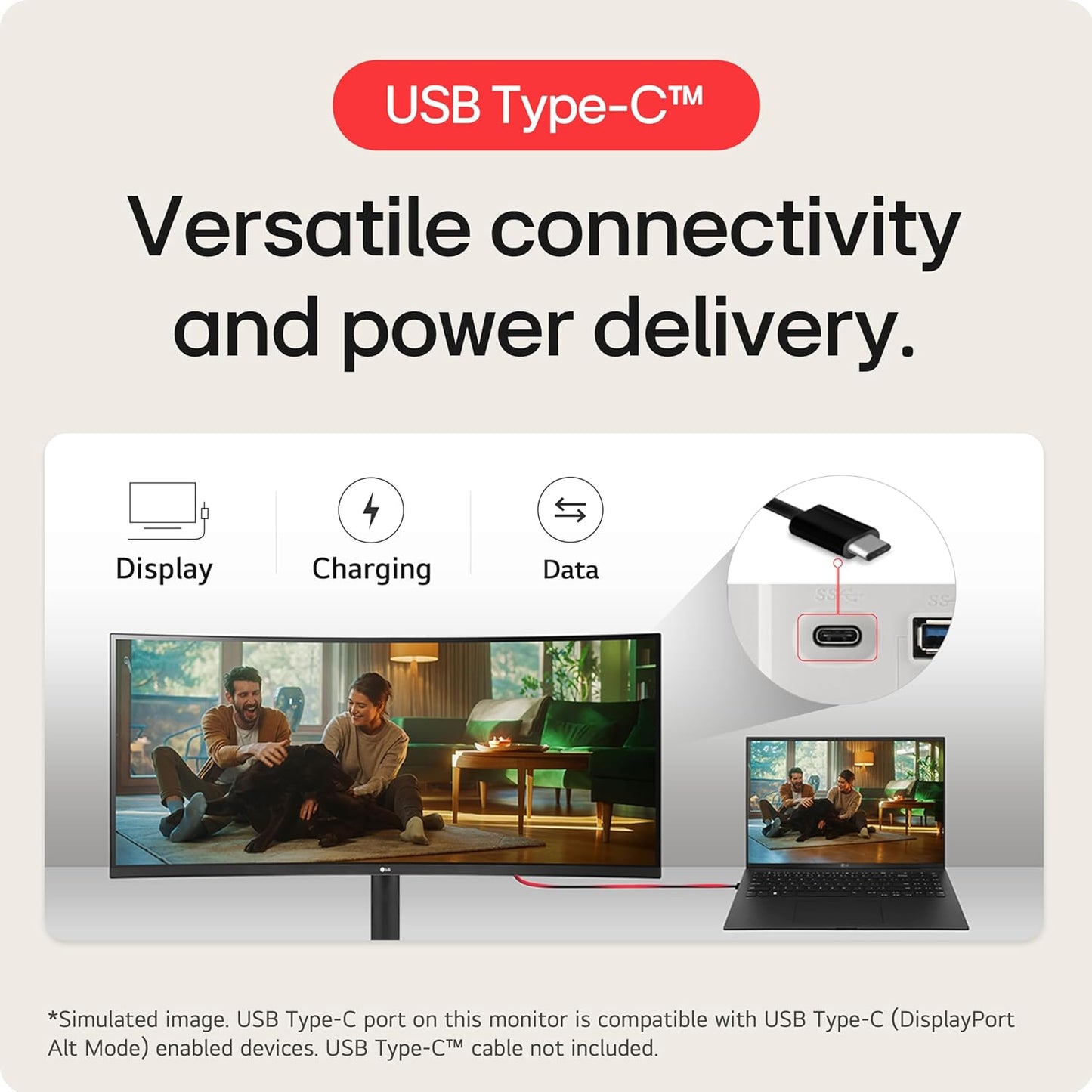 LG 32SQ780S-W.AUS 32" 4K UHD Smart Monitor Ergo Stand