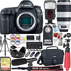 Canon E3CNEOS5DM4100400 EOS 5D Mark IV DSLR Camera Bundle