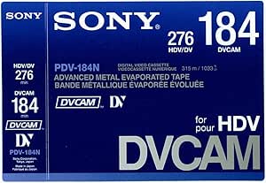 Sony PDV184N/3 DVCAM 184 Minute Video Tape — main product image