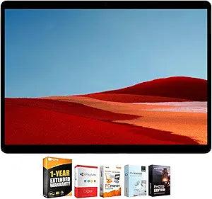 Microsoft E9MSMJX00001 Surface Pro X 13" Tablet SQ1 128GB Bundle