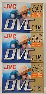 JVC Mdv60du3 MiniDV Tape 3-Pack