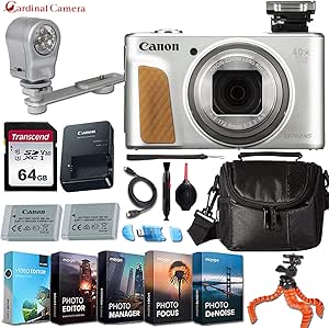 Canon PowerShot SX740 Digital Camera Silver Bundle