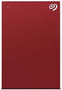 Seagate Backup Plus Slim 2TB Portable Hard Drive - Red — main product image