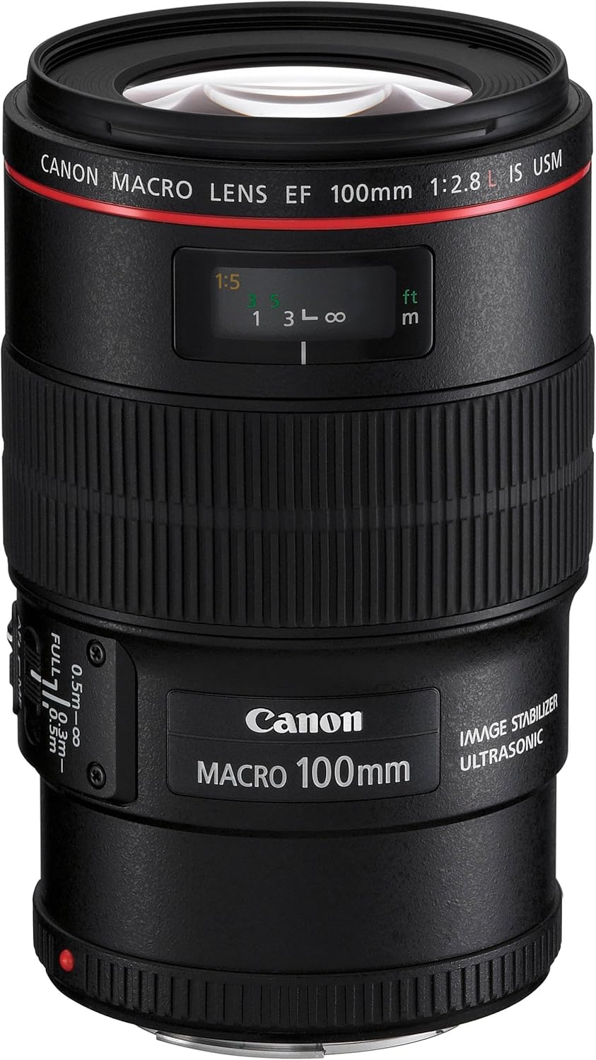 Canon 3554B002-cr EF 100mm f/2.8L IS USM Macro Lens (Renewed)