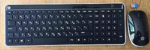 HP Hebrew Wireless Keyboard & Mouse Bilingual — main product image