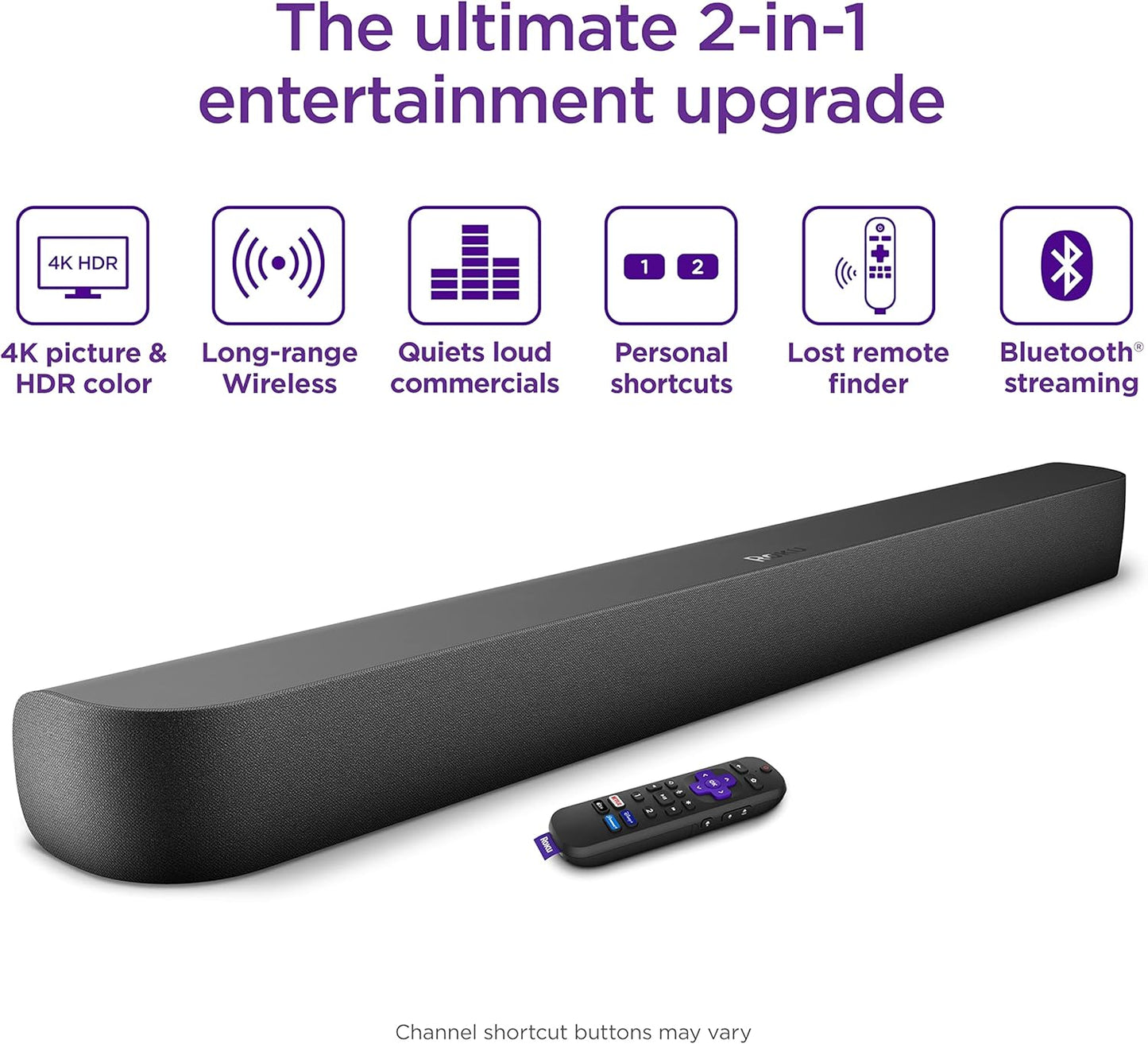 Roku 9101R2 Streambar Pro 4K HDR Streaming Soundbar