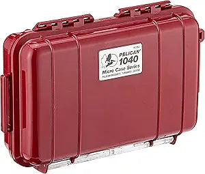 Pelican 1040-025-170 Micro Case Solid Red - Crushproof