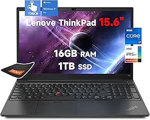 Lenovo ThinkPad E15 2022 i7 16GB 1TB Touchscreen Laptop