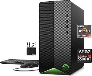HP 2022 Pavilion Gaming Desktop Ryzen 5 RX 5500 — main product image