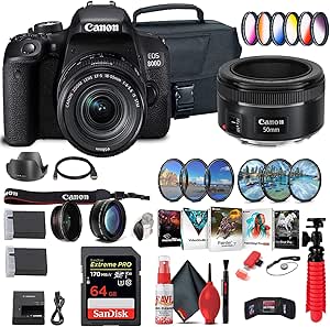 Canon 1895C002 EOS Rebel T7i DSLR Camera Bundle