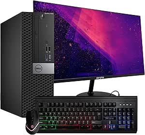 Dell OptiPlex 7050 i5 Desktop PC with New Monitor