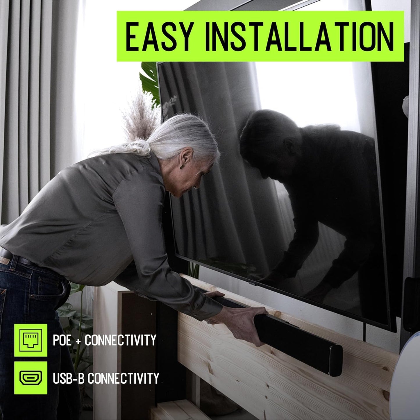 Shure WALL1 Stem Wall Speakerphone Conferencing Bar