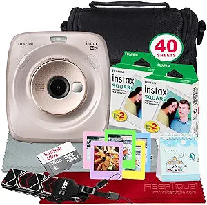 Fujifilm Instax Square SQ20 Instant Camera Bundle Beige