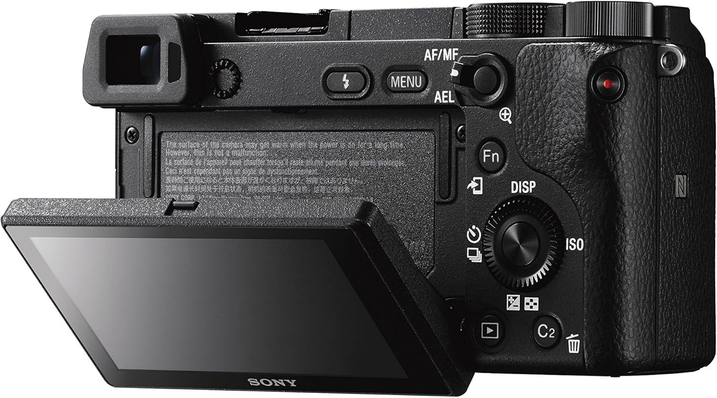 Sony ILCE6300L/B Alpha a6300 Mirrorless Camera with 16-50mm Lens