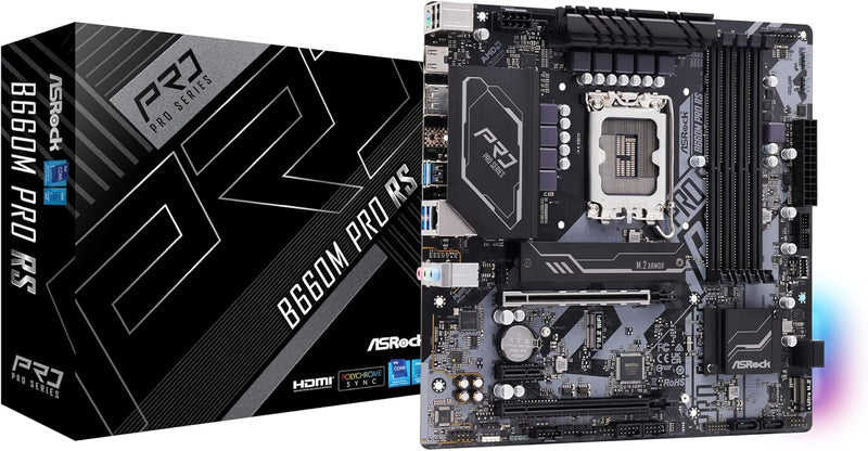 ASRock B660M PRO RS MicroATX Motherboard - Intel LGA1700 — main product image