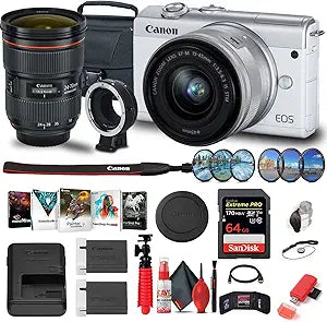 Canon EOS M200 Mirrorless Camera 15-45mm Lens Kit Renewed