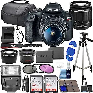 Canon 1894C021 EOS Rebel T7 DSLR Bundle