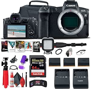 Canon 3075C002 EOS R Mirrorless Camera Body Bundle Renewed