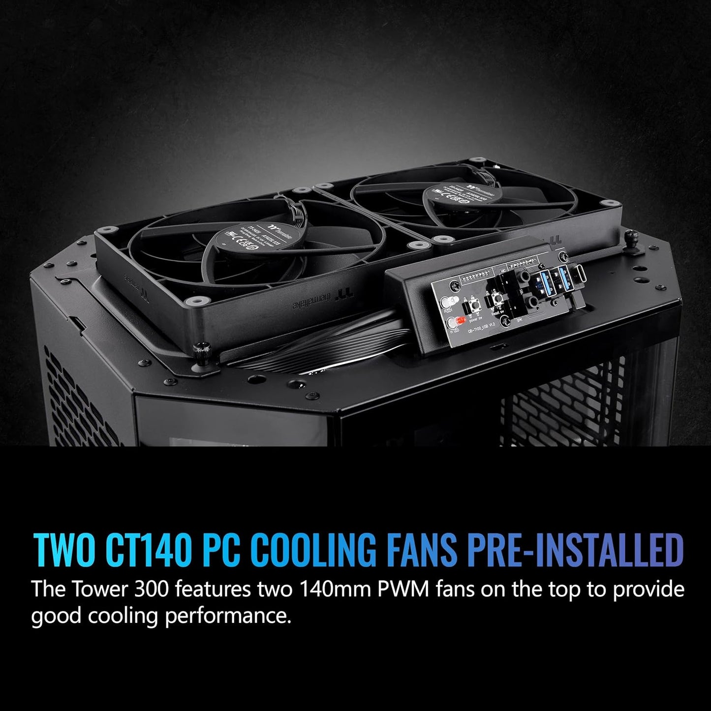 Thermaltake CA-1Y4-00S1WN-00 Tower 300 Black Micro-ATX Case