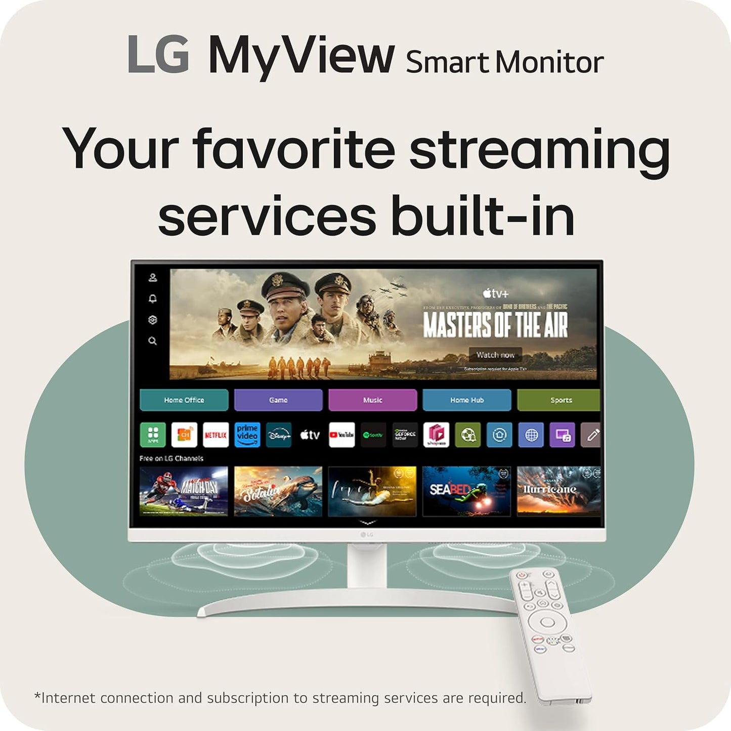 LG 27SR75U-W.AUS 27" 4K UHD Smart Monitor