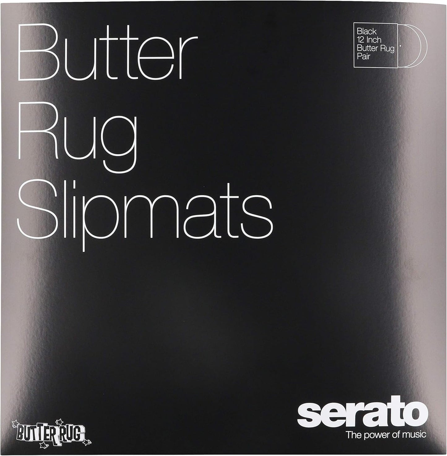 Serato OSA-SM-BLK-BR DJ Slipmat Butter Rugs