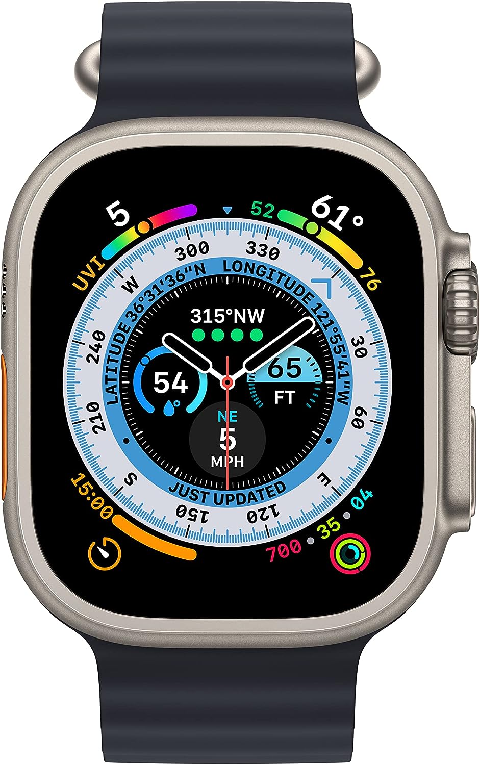 Apple MQET3LL/A Watch Ultra 49mm Titanium Ocean Band Renewed