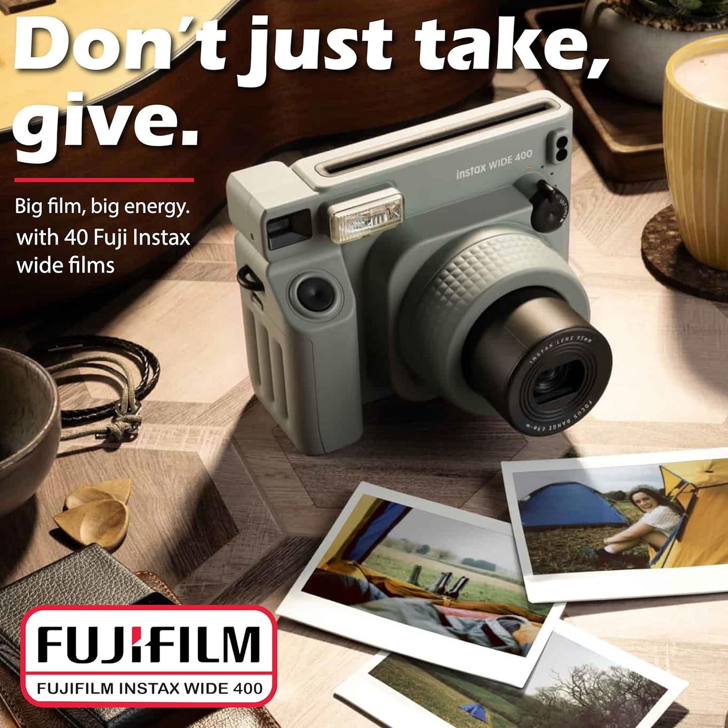 Fujifilm Instax Wide 400 Instant Camera Bundle
