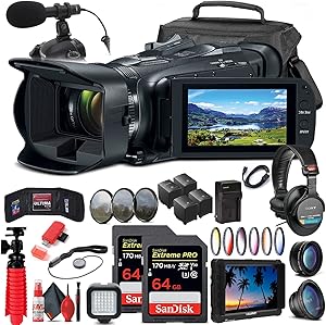 Canon 3667C002 Vixia HF G50 4K Camcorder Bundle Renewed