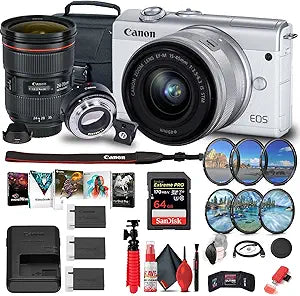 Canon 3700C009 EOS M200 Mirrorless Camera Kit Renewed