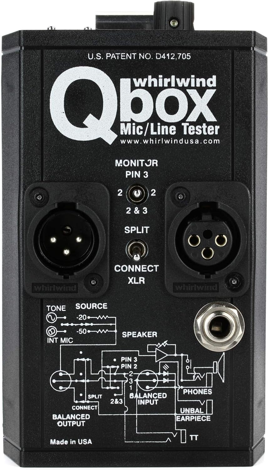 Whirlwind QBOX - Audio Line Tester