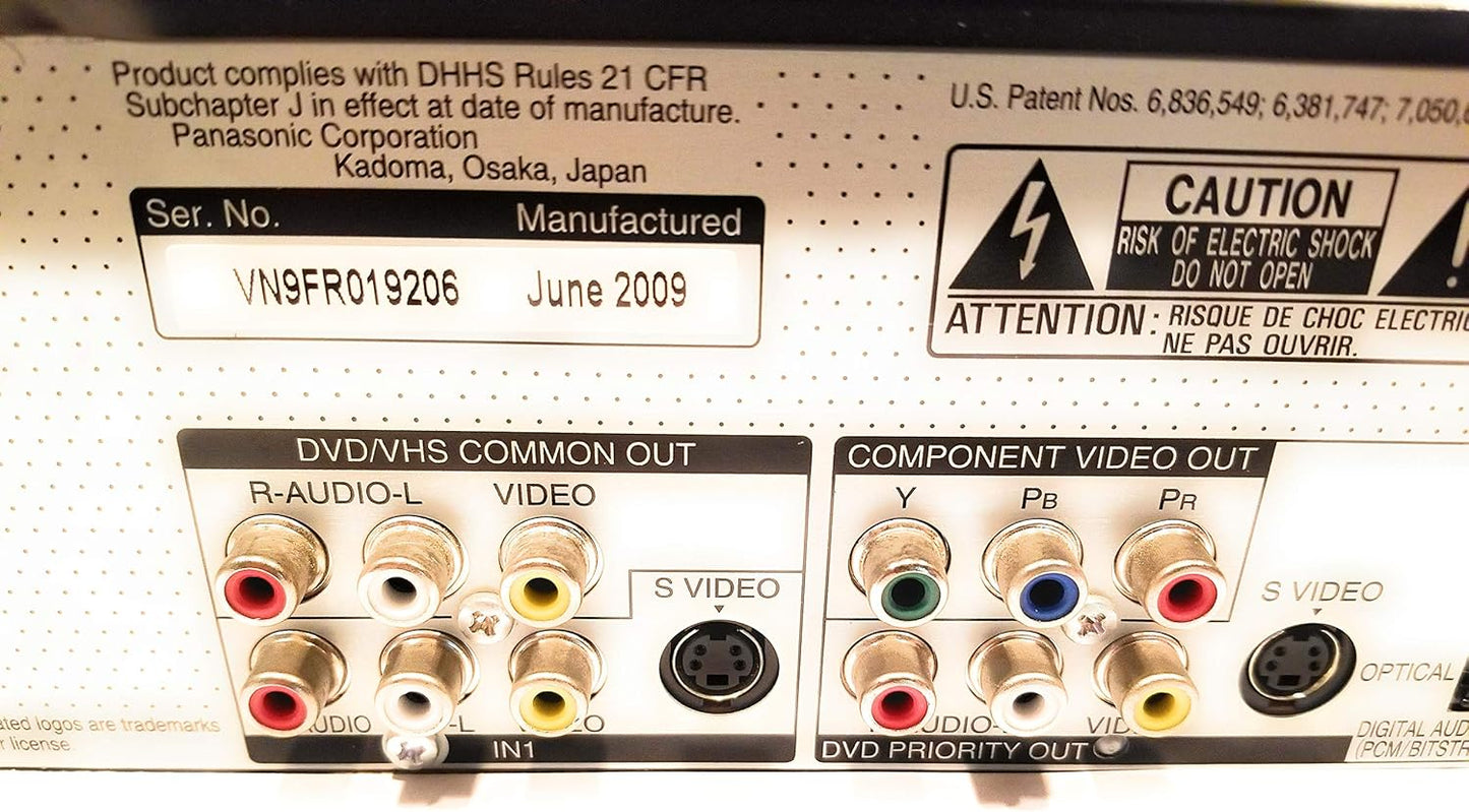 Panasonic DMR-EZ485VK DVD Recorder VCR Combo HDMI