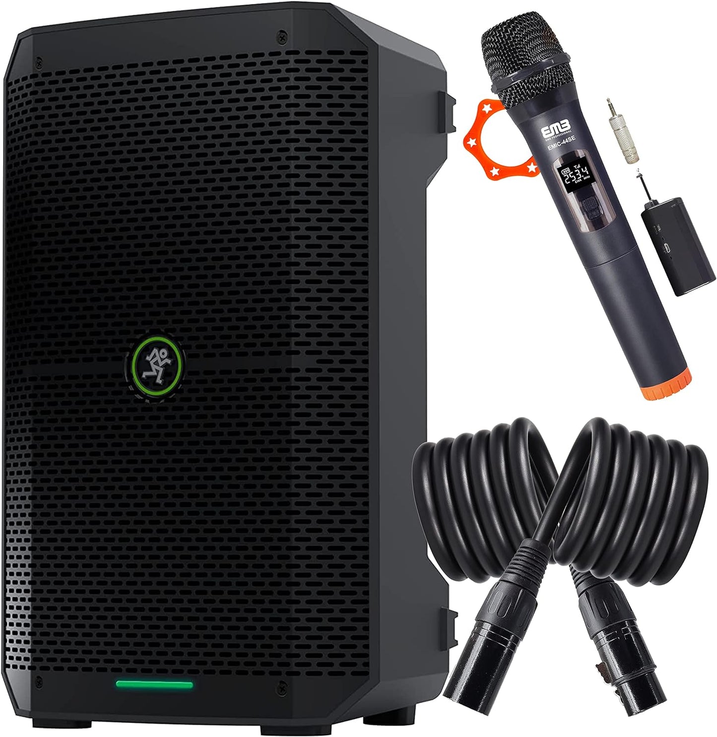 Mackie THUMPGOPK1 Thump GO 8" Battery-Powered Loudspeaker Mic Bundle