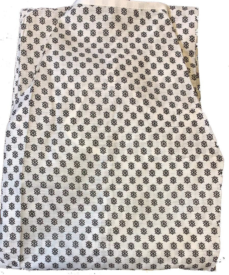 Atlas PatGownEco1FBA Economy Snowflake Patient Gown — main product image