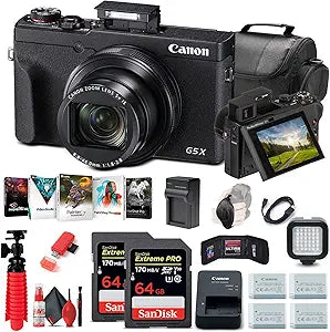 Canon 3070C001 PowerShot G5 X Mark II Camera Bundle