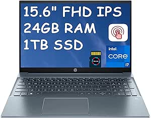 HP Pavilion 15 Laptop 15.6" Touchscreen i7 24GB 1TB SSD