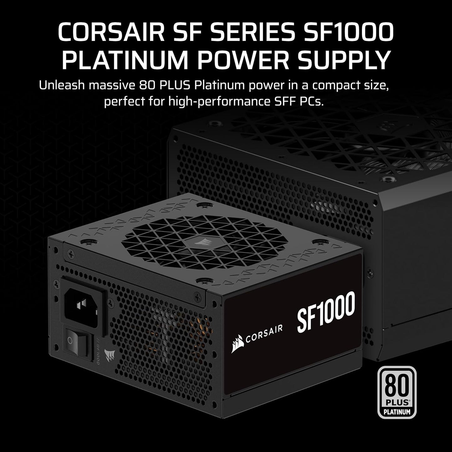 Corsair CP-9020257-NA SF1000 80+ Platinum ATX 3.0 SFX Power Supply