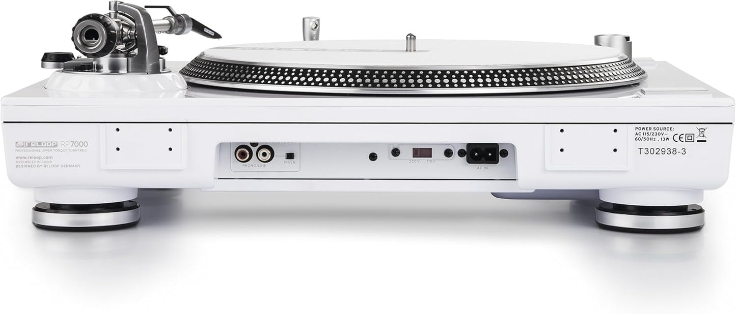 Reloop AMS-RP-7000-LTD Quartz DJ Turntable Silver