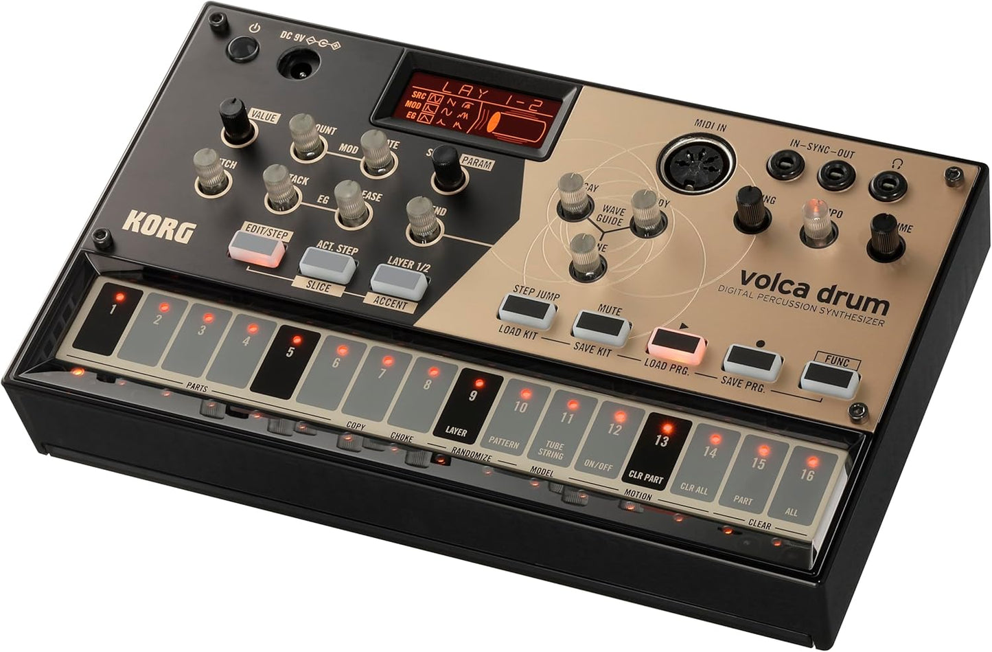 Korg VOLCADRUM Drum Machine Digital Percussion Synth Blue