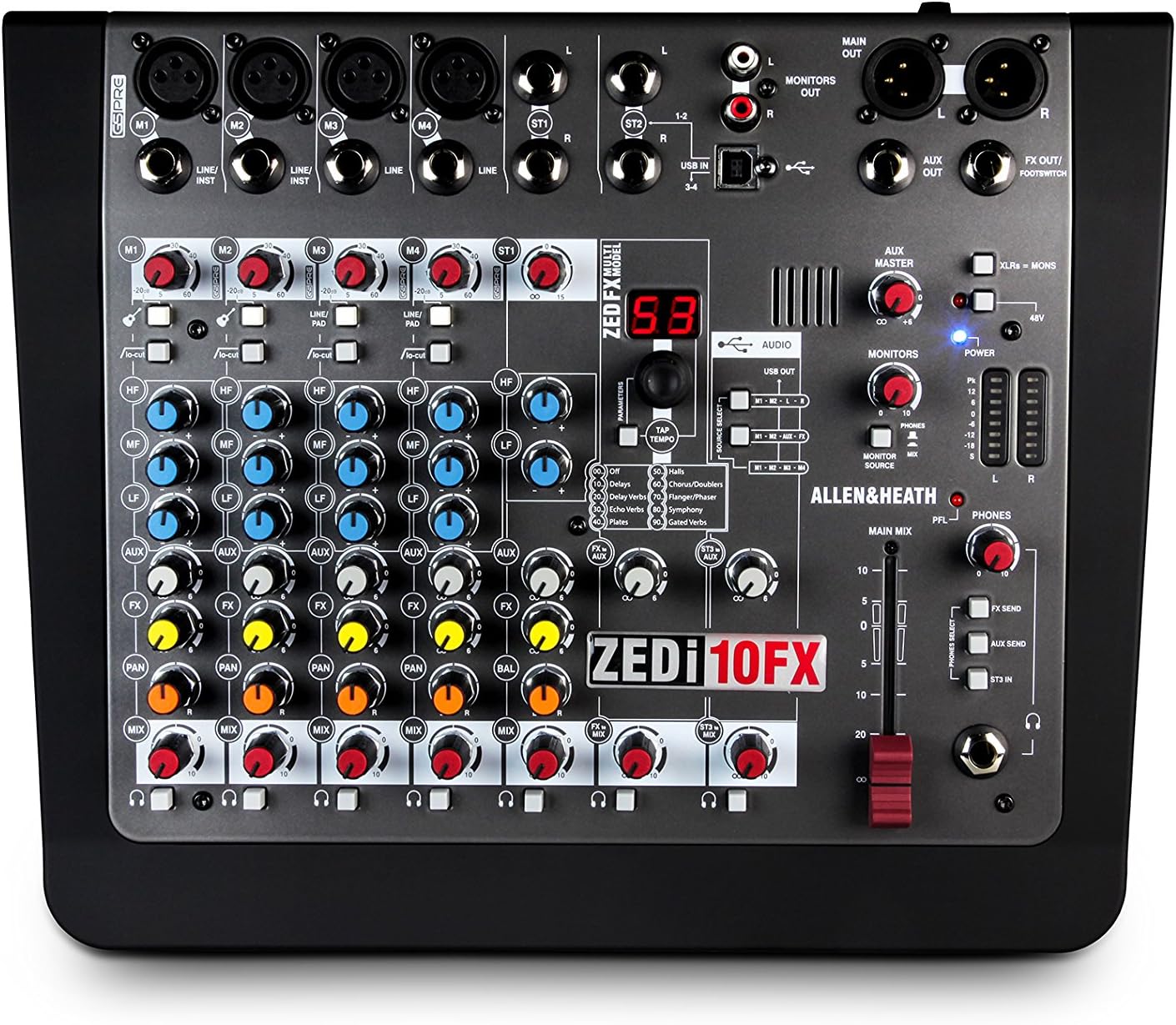 Allen & Heath AH-ZEDI10FX Compact Audio Mixer USB Interface