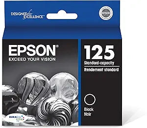 Epson T125120-S DURABrite Black Ink Cartridge, Standard Capacity