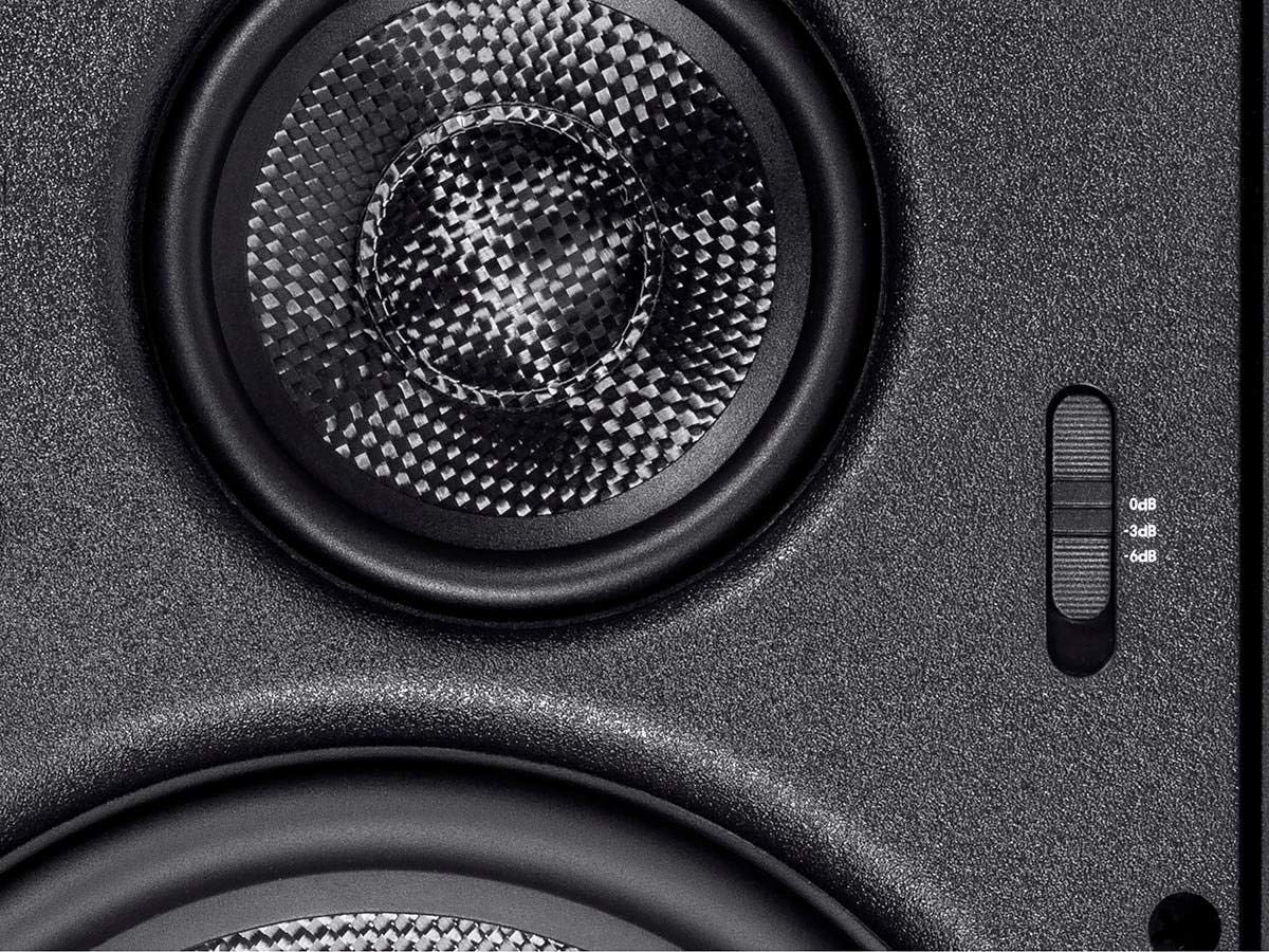 Monoprice 134200 8-Inch Carbon Fiber In-Wall Speakers
