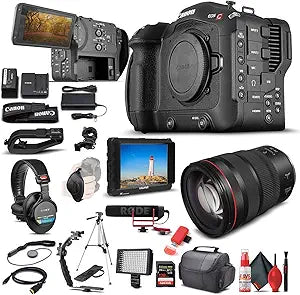 Canon 4507C002 EOS C70 Cinema Camera Bundle - RF 24-70mm Lens - Renewed
