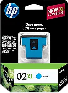 HP C8730WN 02XL Cyan High Yield Ink Cartridge (Discontinued) — main product image