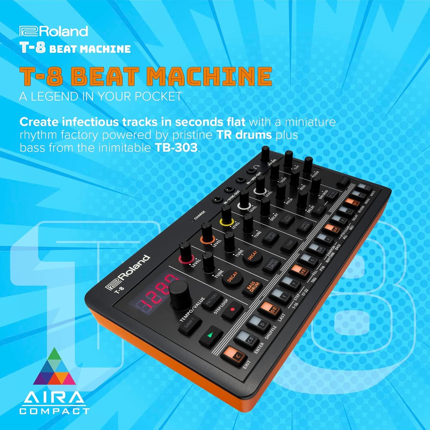 Roland AIRA Compact T-8 Bundle Portable Music Machines